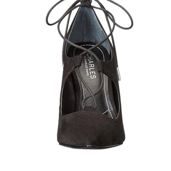 Charles David "Pierogi " Black microsuede  Heels - Picture 4 of 13